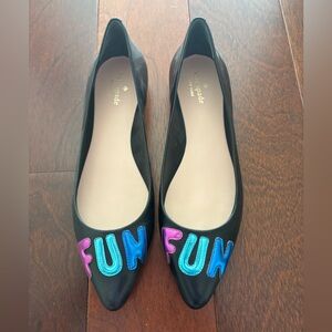 Kate Spade Fun whimsies flats size 10 NWOT